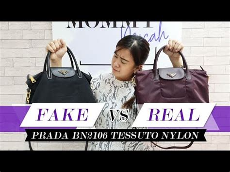 Fake vs. Real: Prada BN2106 Tessuto Nylon .